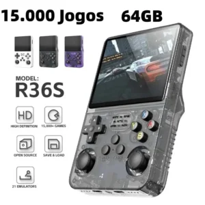 Console Portátil + de 15.000 Jogos Vídeo Game 64g Linux Tela IPS 3.5 Polegadas