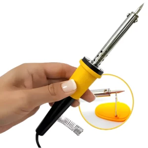 Kit Ferro De Solda Soldar Soldador 110v ou 220v 40w ou 60w Com Estanho Resistente