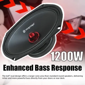 1pc 6*9 Polegada alto-falante de carro de alta fidelidade mid-range 1200w sistemas de som surround jogadores de música áudio música estéreo subwoofer alto-falante