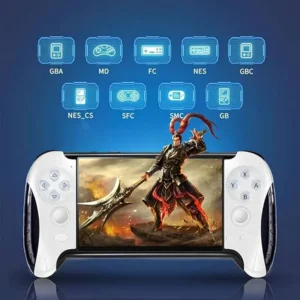 Console de videogame portátil de 4.3 polegadas, controle criativo, design múltiplos emuladores, mp4/mp3/e-book, saída de tv