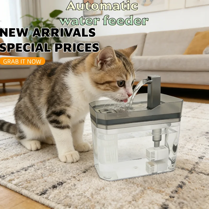 Fonte de Água Automática para Gatos de 1,5L com Filtro USB, Dispensador de Água para Animais de Estimação com Circulação de Água Fresca para Gatos e Cães Pequenos - Imagem 4