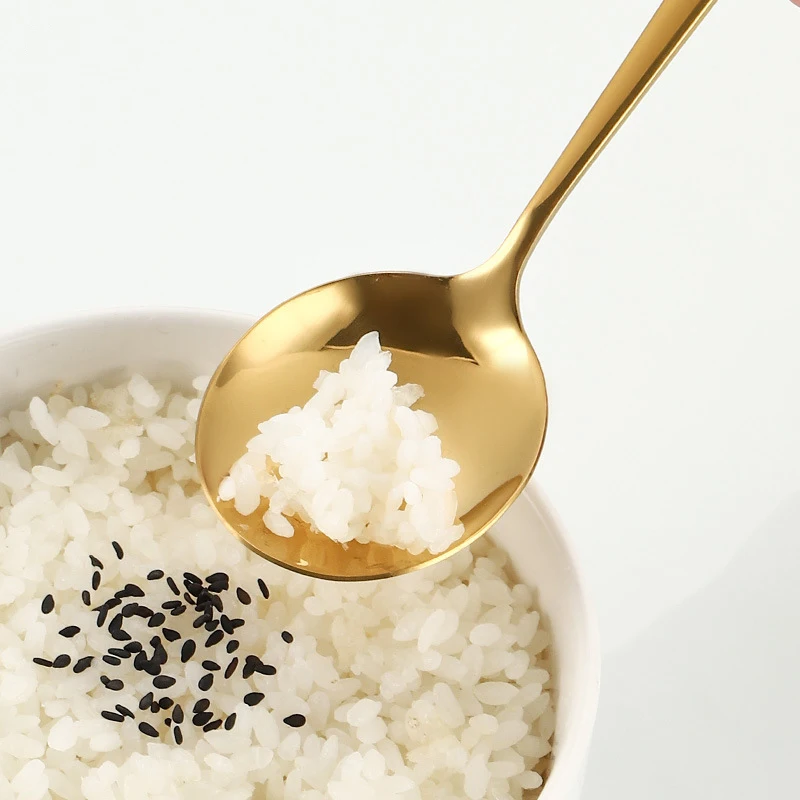 6 peças/30 peças talheres português de aço inoxidável dourado faca garfo colher de chá pauzinhos conjunto de talheres de luxo - Imagem 3